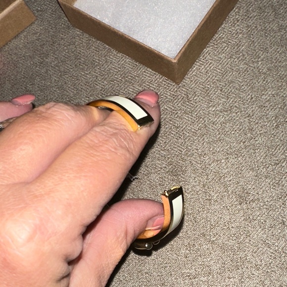 Coach Women's Gold and White Bracelet - Picture 5 of 6